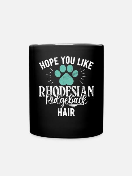Rhodesian Ridgeback Gifts - Tasse einfarbig - Schwarz