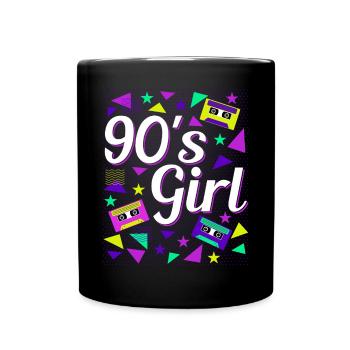 Rétro des années 90 Girl Power Style Pop Culture - Mug uni - noir - Devant