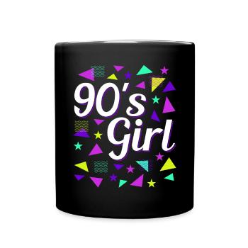 Rétro des années 90 Girl Power Style Pop Culture - Mug uni - noir - Devant