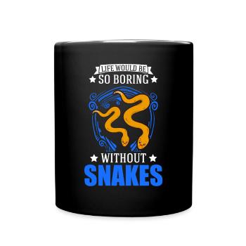 Propriétaires de serpents Amoureux des serpents - Mug uni - noir - Devant