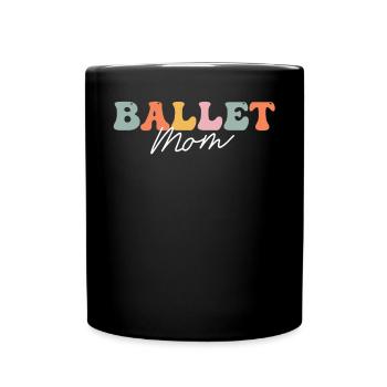 Groovy Ballerina Balletttänzerin - Tasse einfarbig - Schwarz - Vorne