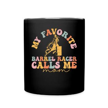 Groovy Barrel Racing - Tasse einfarbig - Schwarz - Vorne