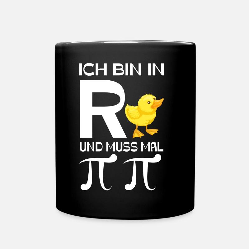 Ich bin in Rente und muss mal Pinkeln - Tasse einfarbig - Schwarz