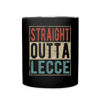 Straight outta Lecce - Full Colour Mug - black - Front