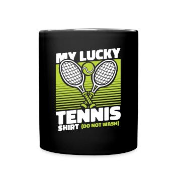 My Lucky Tennis Apparel Joueur de tennis - Mug uni - noir - Devant