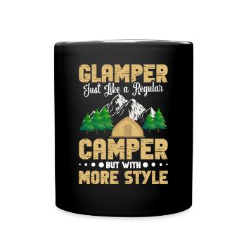Glamper Gear Mountains Randonnée et camping Glamping - Mug uni - noir - Devant
