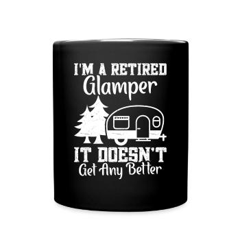 Glamper Randonneurs Montagnes Camping Vacances Glamping - Mug uni - noir - Devant