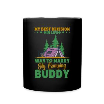 Randonnée Alpiniste, Amoureux de la nature, Camping - Mug uni - noir - Devant