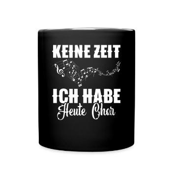 Chorsänger Dirigent Orchester Alt Singen Bass - Tasse einfarbig - Schwarz - Vorne