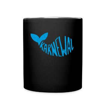 Karnewal Kölner Karneval Konfetti Kostümersatz - Tasse einfarbig - Schwarz - Vorne