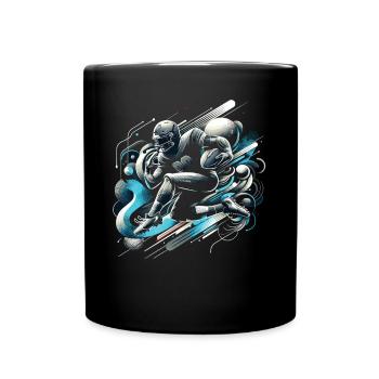 American Football Football Football Helmet Football - Full Colour Mug - black - Front