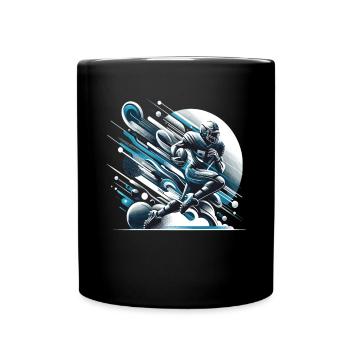 American Football Football Football Helmet Football - Full Colour Mug - black - Front