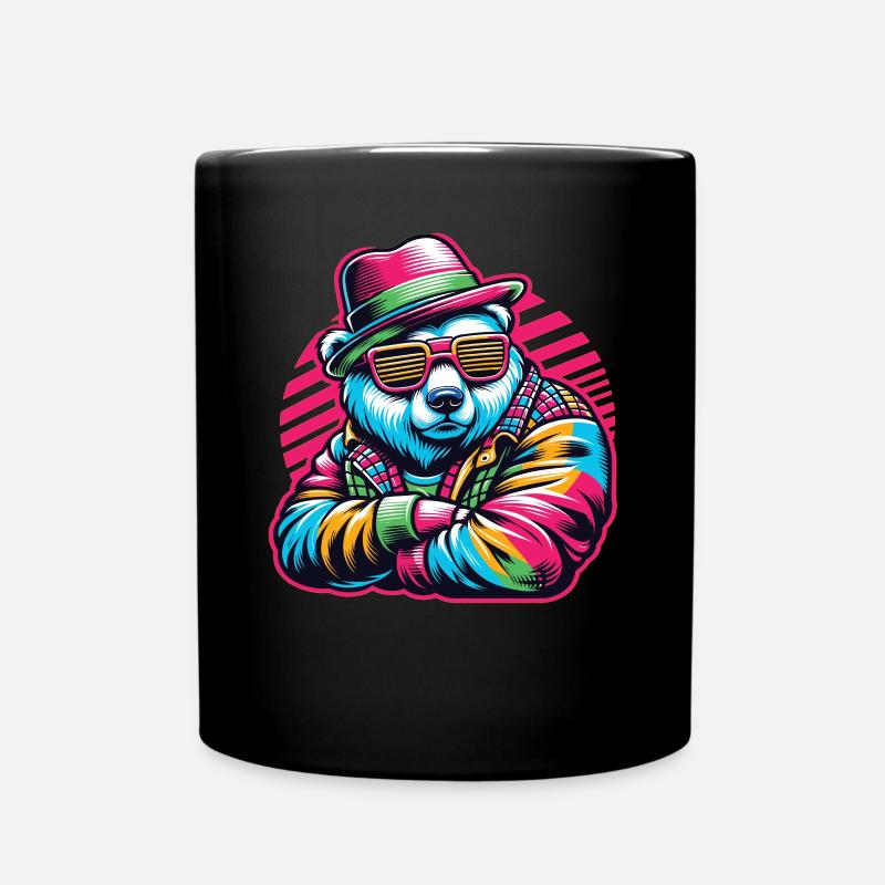 Bear, Bears, Bear Head, Bear, Brown Bear, Bears - Full Colour Mug - black