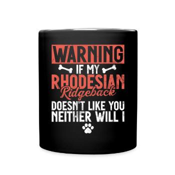 Rhodesian Ridgeback Gifts - Full Colour Mug - black - Front