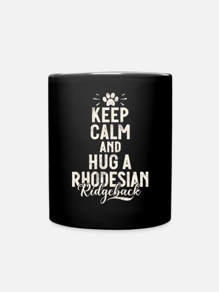 Rhodesian Ridgeback Gifts - Tasse einfarbig - Schwarz