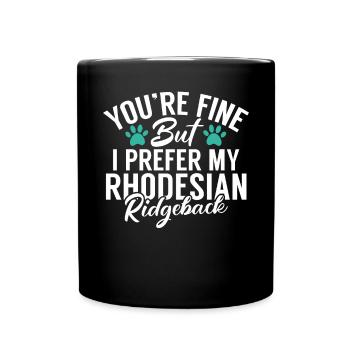 Cadeaux Rhodesian Ridgeback - Mug uni - noir - Devant