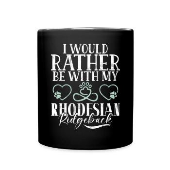 Rhodesian Ridgeback Gifts - Full Colour Mug - black - Front