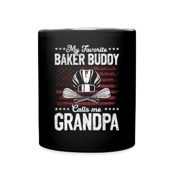 My Favorite Baker Buddy Calls Me Grandpa - Baker G - Full Colour Mug - black - Front