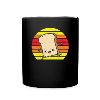 Funny Bakery Bread Baker Funny Bread - Full Colour Mug - black - Front