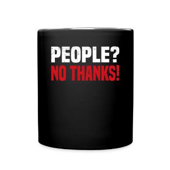 Misanthrope Antisocial Introverti - Mug uni - noir - Devant