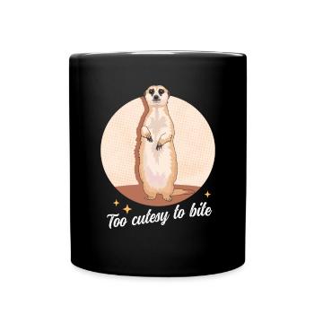 Suricate Cool drôle suricate cadeau - Mug uni - noir - Devant