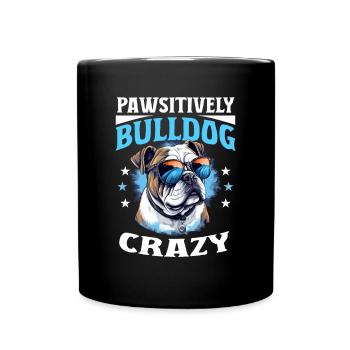 Amoureux du bouledogue anglais britannique - Bulldog Crazy - Mug uni - noir - Devant