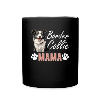 Chien Border Collie - Border Collie Mama - Mug uni - noir - Devant