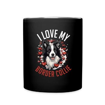 Chien Border Collie - J’adore mon Border Collie - Mug uni - noir - Devant
