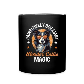 Border Collie Chien Border Collie Magic - Mug uni - noir - Devant