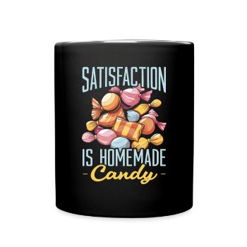 Süßigkeiten herstellen Süßigkeiten herstellen Ich liebe Süßigkeiten - Tasse einfarbig - Schwarz - Vorne