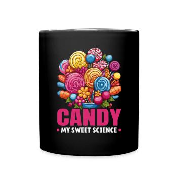 Süßigkeiten herstellen Süßigkeiten herstellen Ich liebe Süßigkeiten - Tasse einfarbig - Schwarz - Vorne