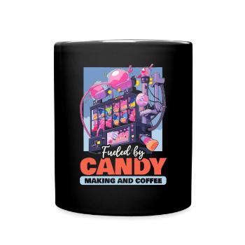 Süßigkeiten herstellen Süßigkeiten herstellen Ich liebe Süßigkeiten - Tasse einfarbig - Schwarz - Vorne
