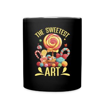 Süßigkeiten herstellen Süßigkeiten herstellen Ich liebe Süßigkeiten - Tasse einfarbig - Schwarz - Vorne