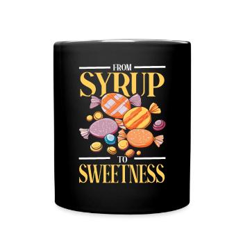 Süßigkeiten herstellen Süßigkeiten herstellen Süßigkeitenherstellung Ich liebe Süßigkeiten - Tasse einfarbig - Schwarz - Vorne