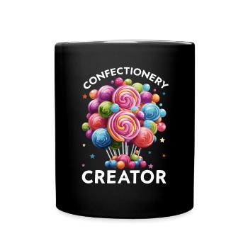 Süßigkeiten herstellen Süßigkeiten herstellen Ich liebe Süßigkeiten - Tasse einfarbig - Schwarz - Vorne