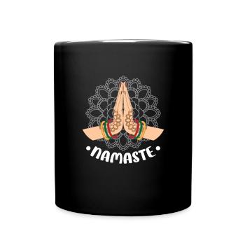 Méditation méditer Zen Yoga cadeau - Mug uni - noir - Devant