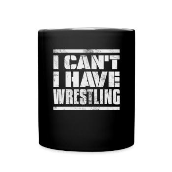 Wrestling - Tasse einfarbig - Schwarz - Vorne