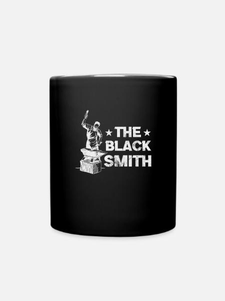 Schmied - Tasse einfarbig - Schwarz