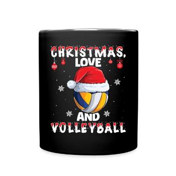 Joueur De Volley-ball Équipe Club Noël, Amour - Mug uni - noir - Devant