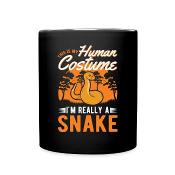 Snake Costume Corn Snake Halloween Snake - Full Colour Mug - black - Front