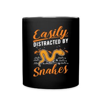 Propriétaire de serpent Serpent des blés Serpent - Mug uni - noir - Devant
