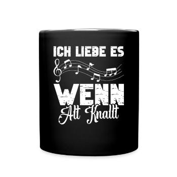 Chorleiter Alt Singen Chor Dirigent Chorsänger - Tasse einfarbig - Schwarz - Vorne