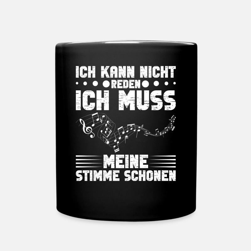 Chorleiter Tenor Singen Orchester Chorsänger - Tasse einfarbig - Schwarz