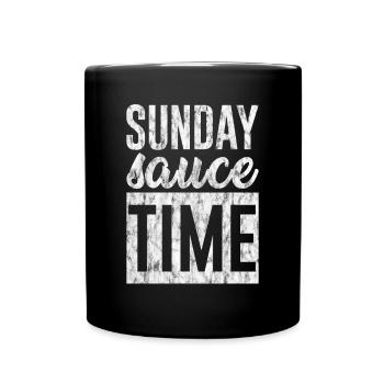 Sunday Sauce Time 3 - Tasse einfarbig - Schwarz - Vorne