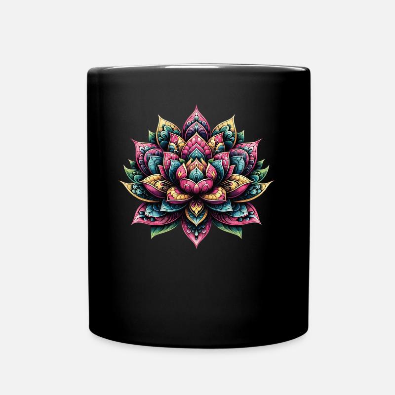Fleur de lotus - Mug uni - noir