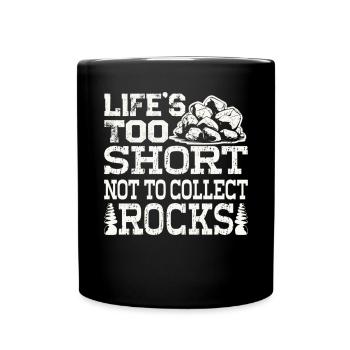 Rocksammler Geologie Lapidary Geologe Mineral - Tasse einfarbig - Schwarz - Vorne