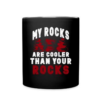 Collectionneur de roches Géologie Géologue lapidaire Minéral - Mug uni - noir - Devant