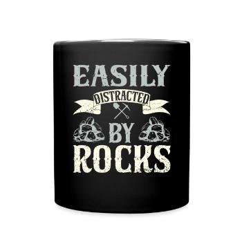 Collectionneur de roches Géologie Géologue lapidaire Minéral - Mug uni - noir - Devant