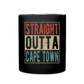Tout droit sorti du Cap - Mug uni - noir - Devant
