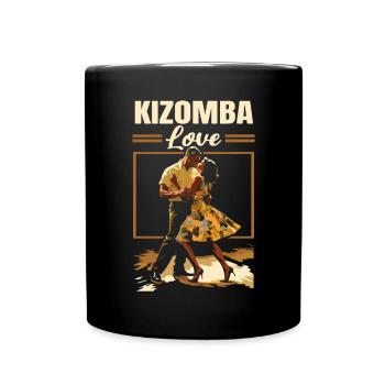 Kizomba Dancing Bachata Angola Dance Urban Kiz - Full Colour Mug - black - Front